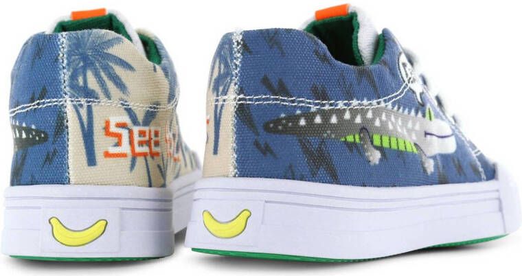 Go Banana's Croco sneakers blauw