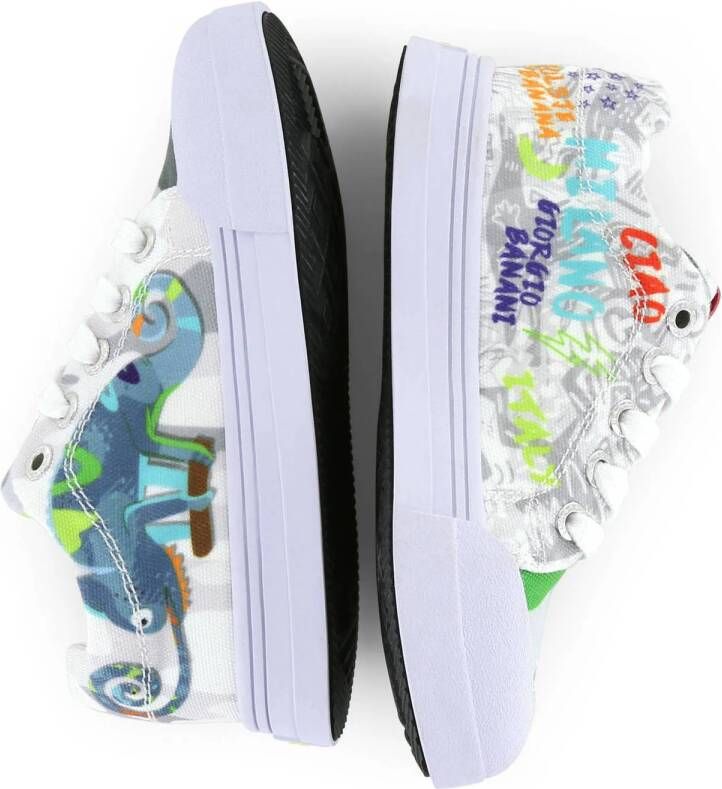 Go Banana's sneakers grijs blauw