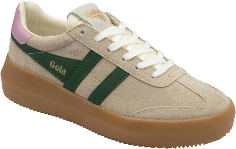 Gola Athena suède sneakers beige groen