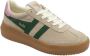 Gola Athena suède sneakers beige groen - Thumbnail 3