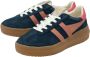 Gola Athena suède sneakers blauw roze - Thumbnail 3