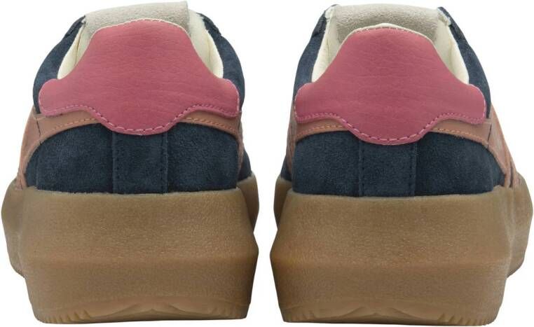 Gola Athena suède sneakers blauw roze