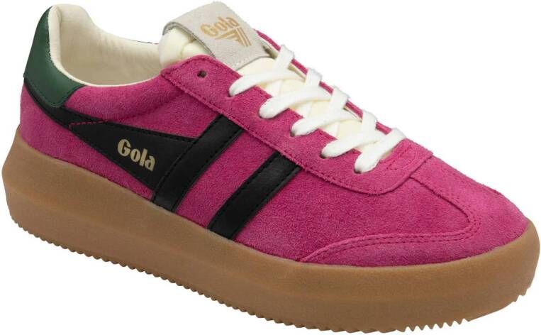 Gola Athena suède sneakers fuchsia blauw
