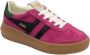 Gola Athena suède sneakers fuchsia blauw - Thumbnail 2
