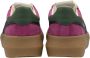 Gola Athena suède sneakers fuchsia blauw - Thumbnail 3