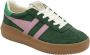 Gola Athena suède sneakers groen lila - Thumbnail 2