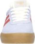 Gola Athena suède sneakers lichtblauw rood - Thumbnail 4