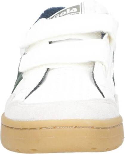 Gola Eagle strap leren sneakers wit groen
