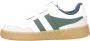 Gola Eagle strap leren sneakers wit groen - Thumbnail 3