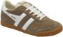 Gola Elan suède sneakers beige wit - Thumbnail 4