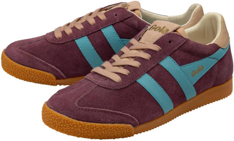 Gola Elan suède sneakers bordeaux blauw