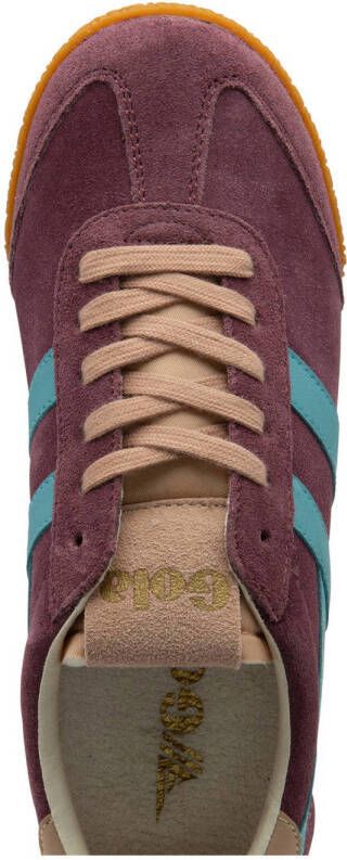 Gola Elan suède sneakers bordeaux blauw