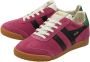 Gola Elan suède sneakers fuchsia zwart groen - Thumbnail 4