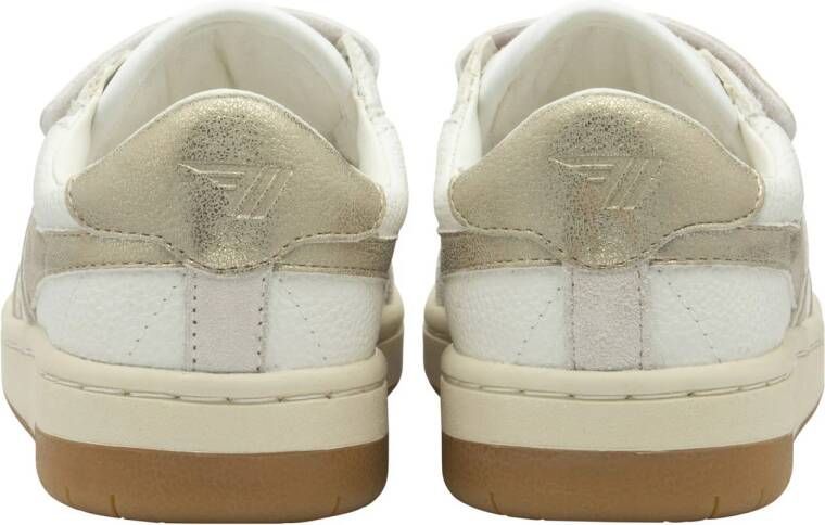 Gola Falcon Mirror leren sneakers wit goud