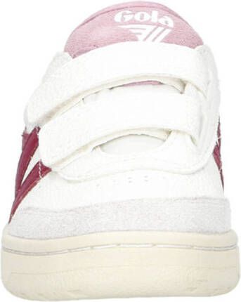 Gola Falcon Strap leren sneakers wit roze