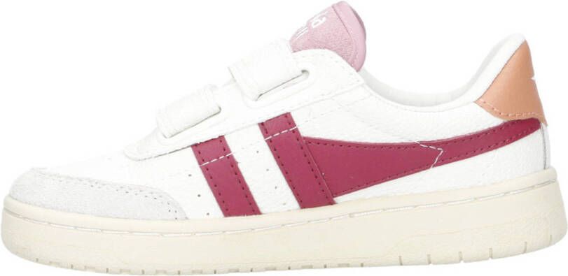 Gola Falcon Strap leren sneakers wit roze