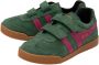 Gola Harrier Strap suède sneakers groen roze - Thumbnail 2