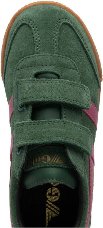 Gola Harrier Strap suède sneakers groen roze