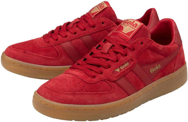 Gola Hawk '86 suède sneakers rood
