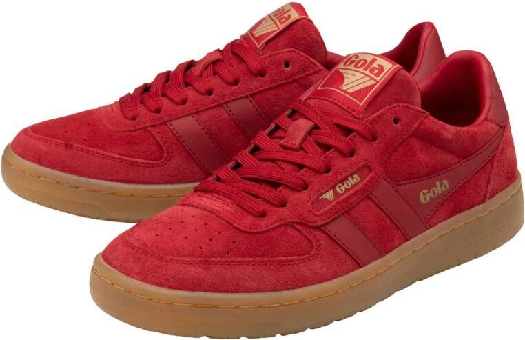 Gola Hawk '86 suède sneakers rood