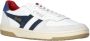 Gola Hawk leren sneakers wit blauw - Thumbnail 3