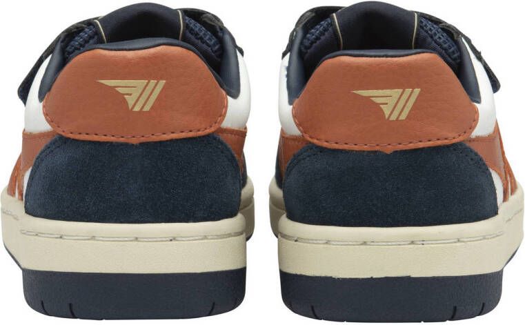 Gola Hawk strap leren sneakers donkerblauw rood