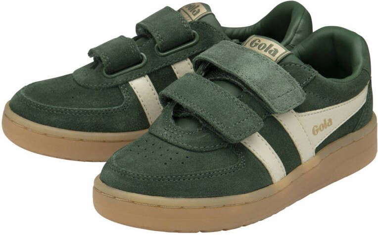 Gola Hawk suède sneakers donkergroen