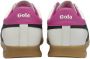 Gola Stadium leren sneakers wit blauw roze - Thumbnail 4