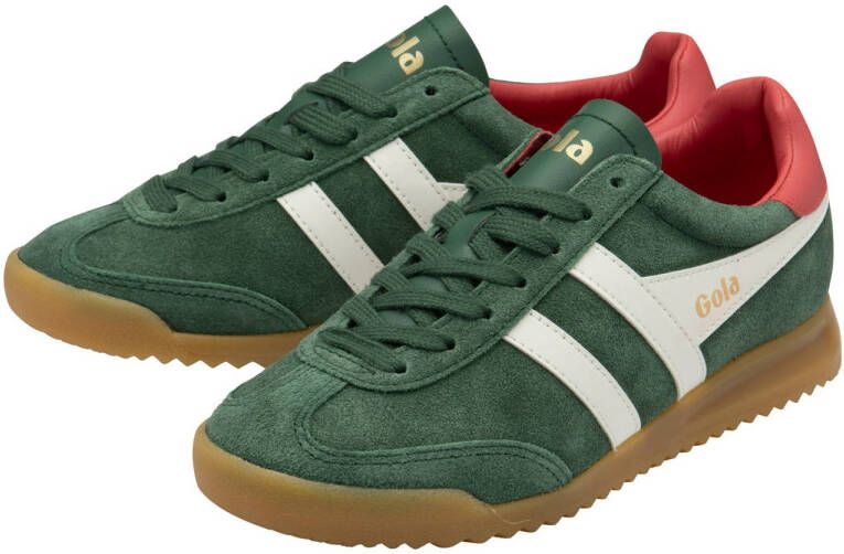 Gola Torpedo suède sneakers donkergroen