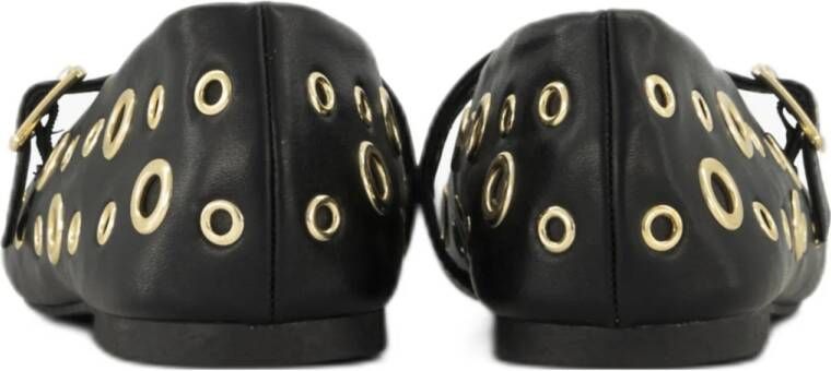 Graceland ballerina's met eyelets zwart