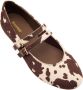Graceland ballerina's met harige koeienprint bruin - Thumbnail 2