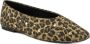 Graceland ballerina's met panterprint en studs beige zwart - Thumbnail 2