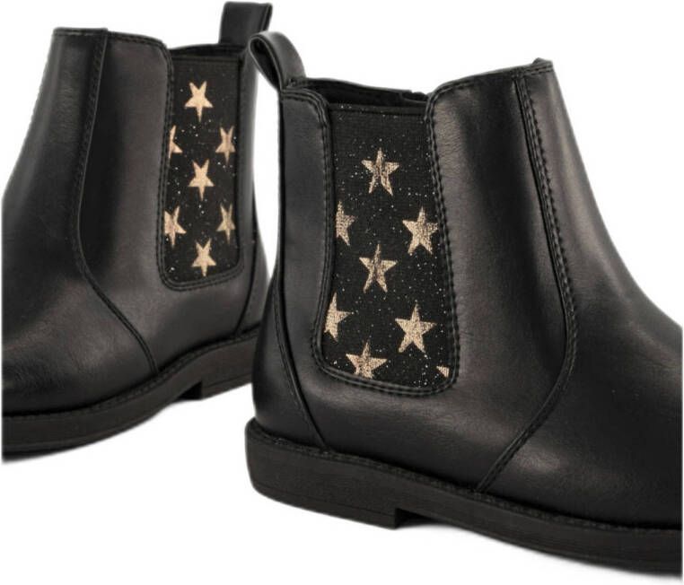 Graceland chelsea boots zwart goud