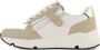 Graceland chunky leren sneakers wit beige goud - Thumbnail 2