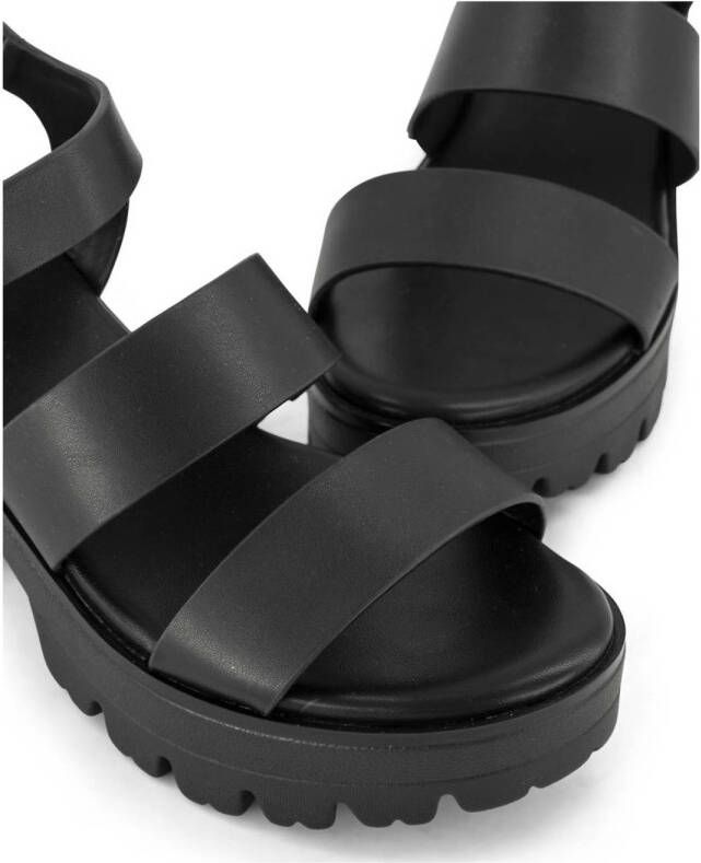 Graceland chunky sandalettes zwart