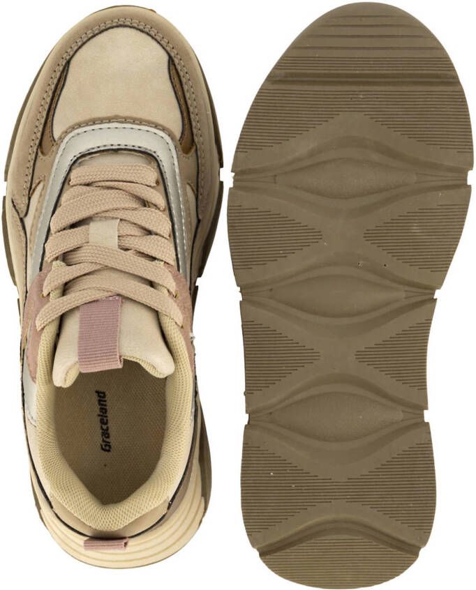 Graceland chunky sneakers beige
