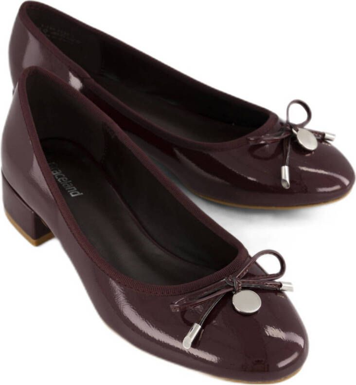 Graceland lak ballerina's bordeaux