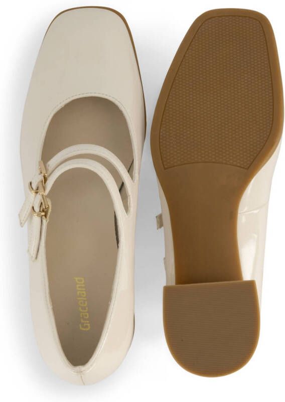 Graceland lak pumps ecru