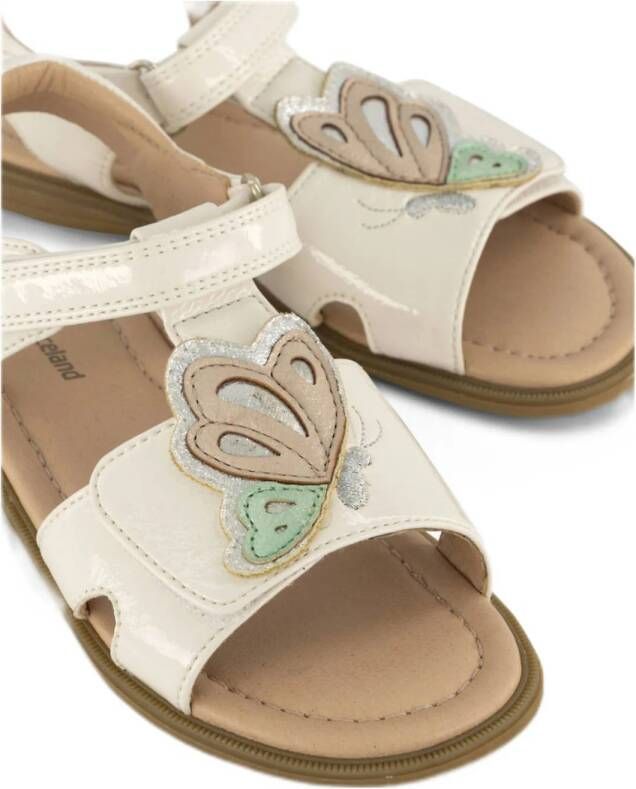 Graceland lak sandalen ecru