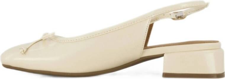 Graceland lak slingback pumps ecru