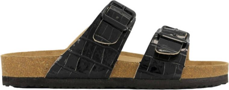 Graceland lak slippers zwart