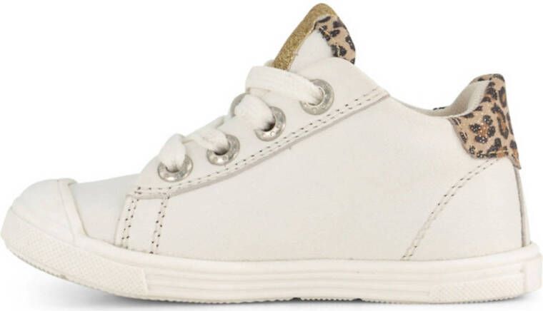 Graceland leren sneakers wit panter