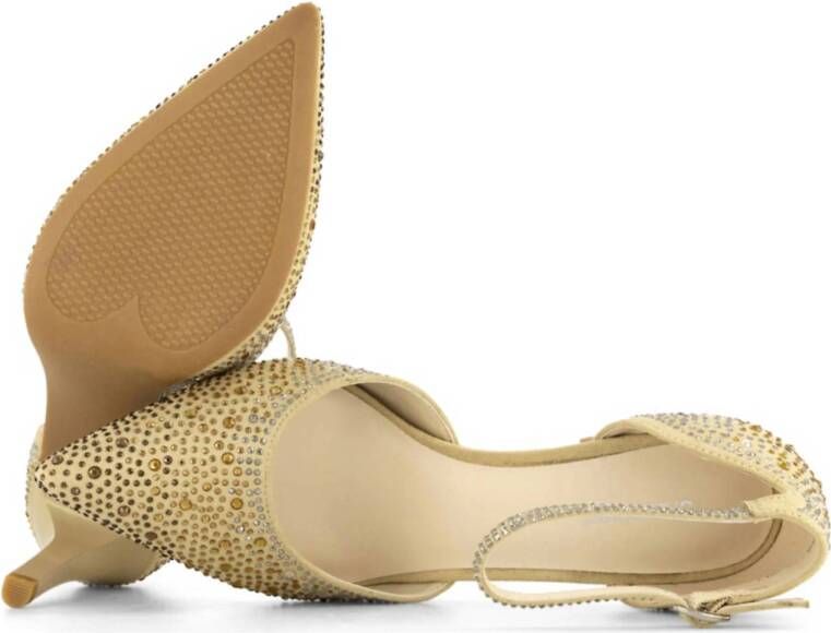Graceland pumps met strass goud
