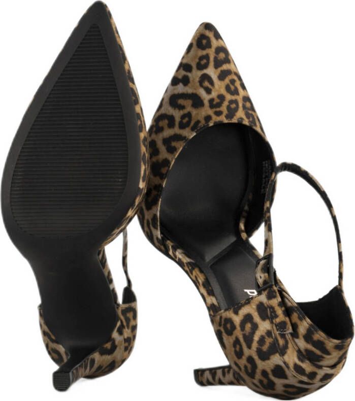 Graceland pumps met panterprint beige zwart