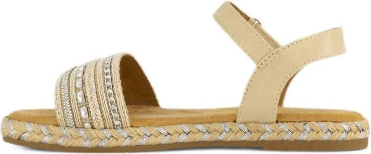 Graceland raffia sandalen beige