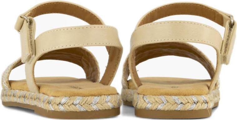 Graceland raffia sandalen beige