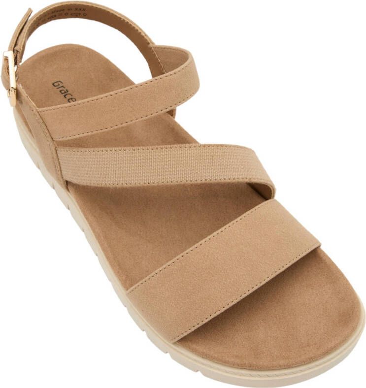 Graceland sandalen beige