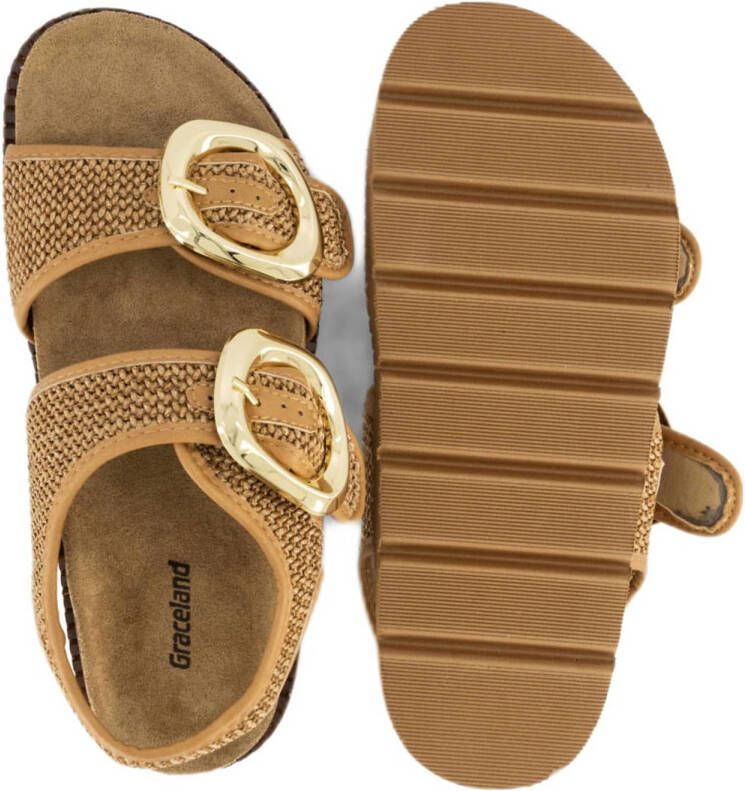 Graceland sandalen cognac
