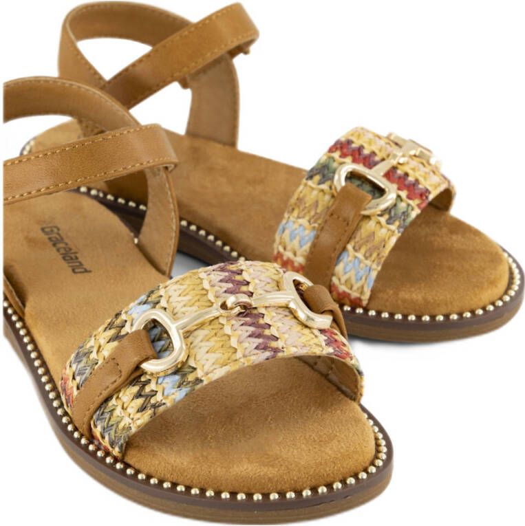 Graceland sandalen cognac