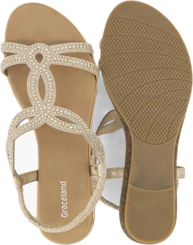 Graceland sandalen goud